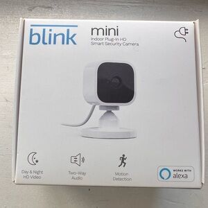Blink Mini Indoor Plug-in Smart Surveillance Camera